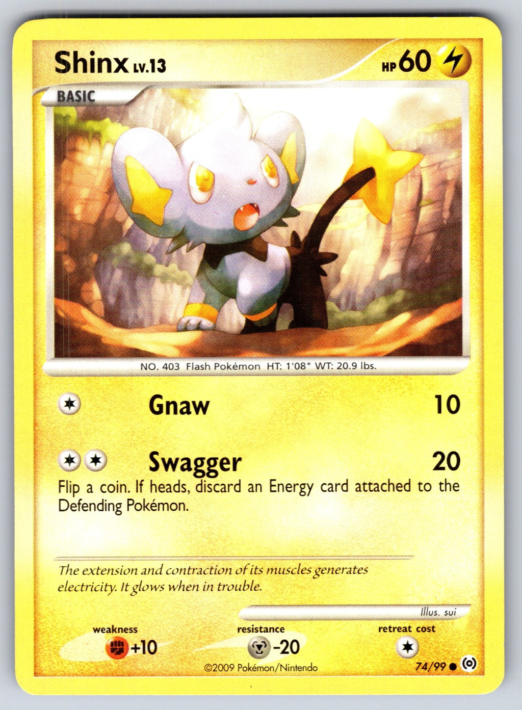 Shinx Common Arceus 74/99 LP 2009