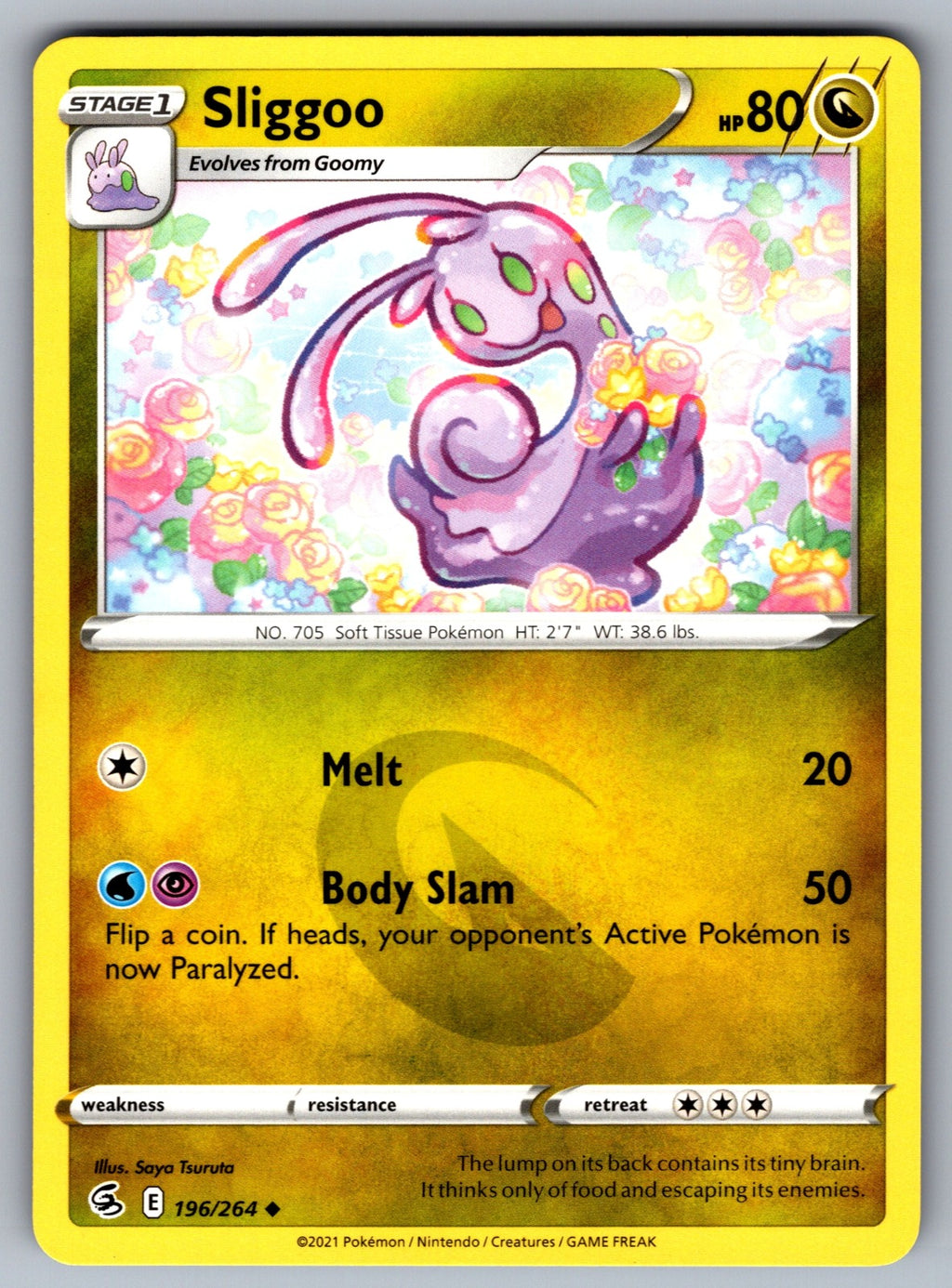 Sliggoo Uncommon SWSH08: Fusion Strike 196/264 NM 2021