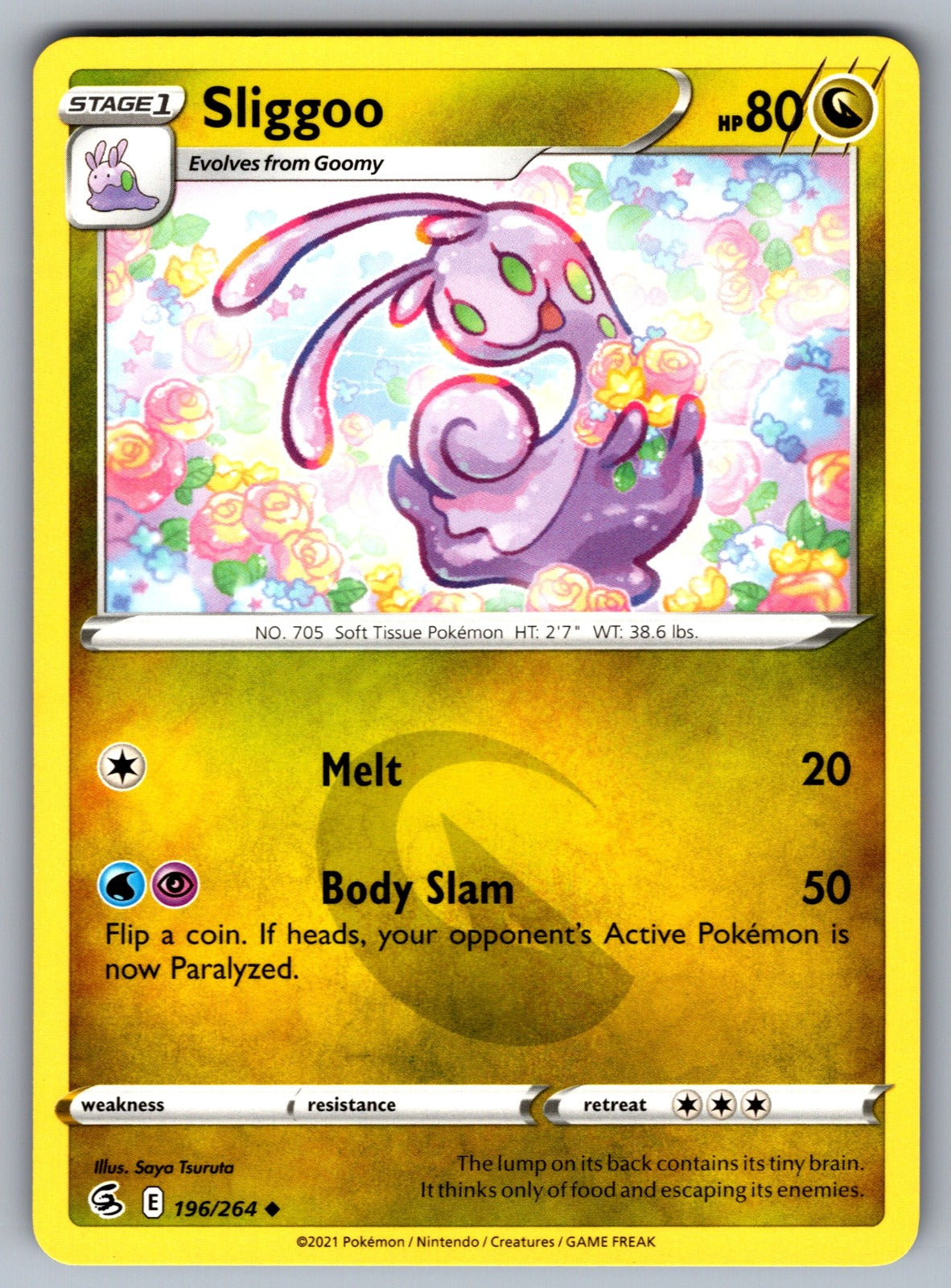 Sliggoo Uncommon SWSH08: Fusion Strike 196/264 NM 2021