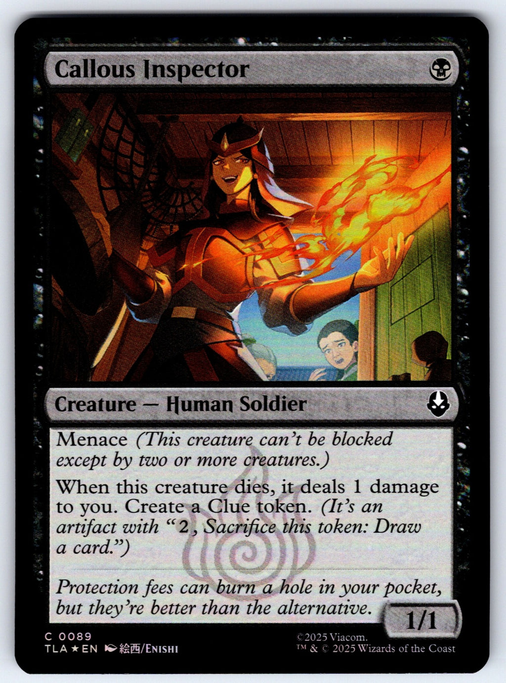 Callous Inspector Foil C Avatar: The Last Airbender 89 NM 2025