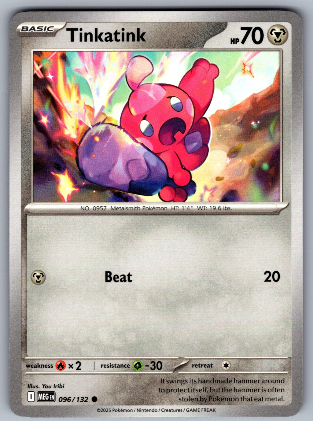 Tinkatink Common ME01: Mega Evolution 096/132 NM 2025