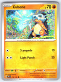 Cubone Common SV09: Journey Together 076/159 NM 2025