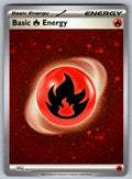 Basic Fire Energy (Cosmos Holo) Holo Common SVE: Scarlet & Violet Energies 002 N