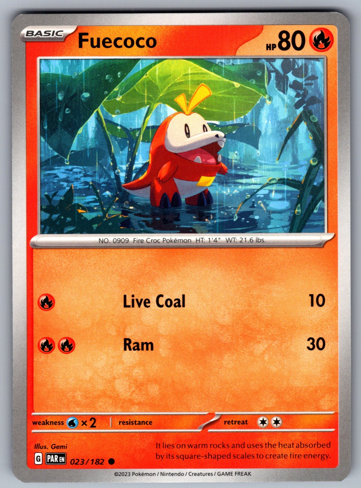 Fuecoco Common SV04: Paradox Rift 023/182 NM 2023