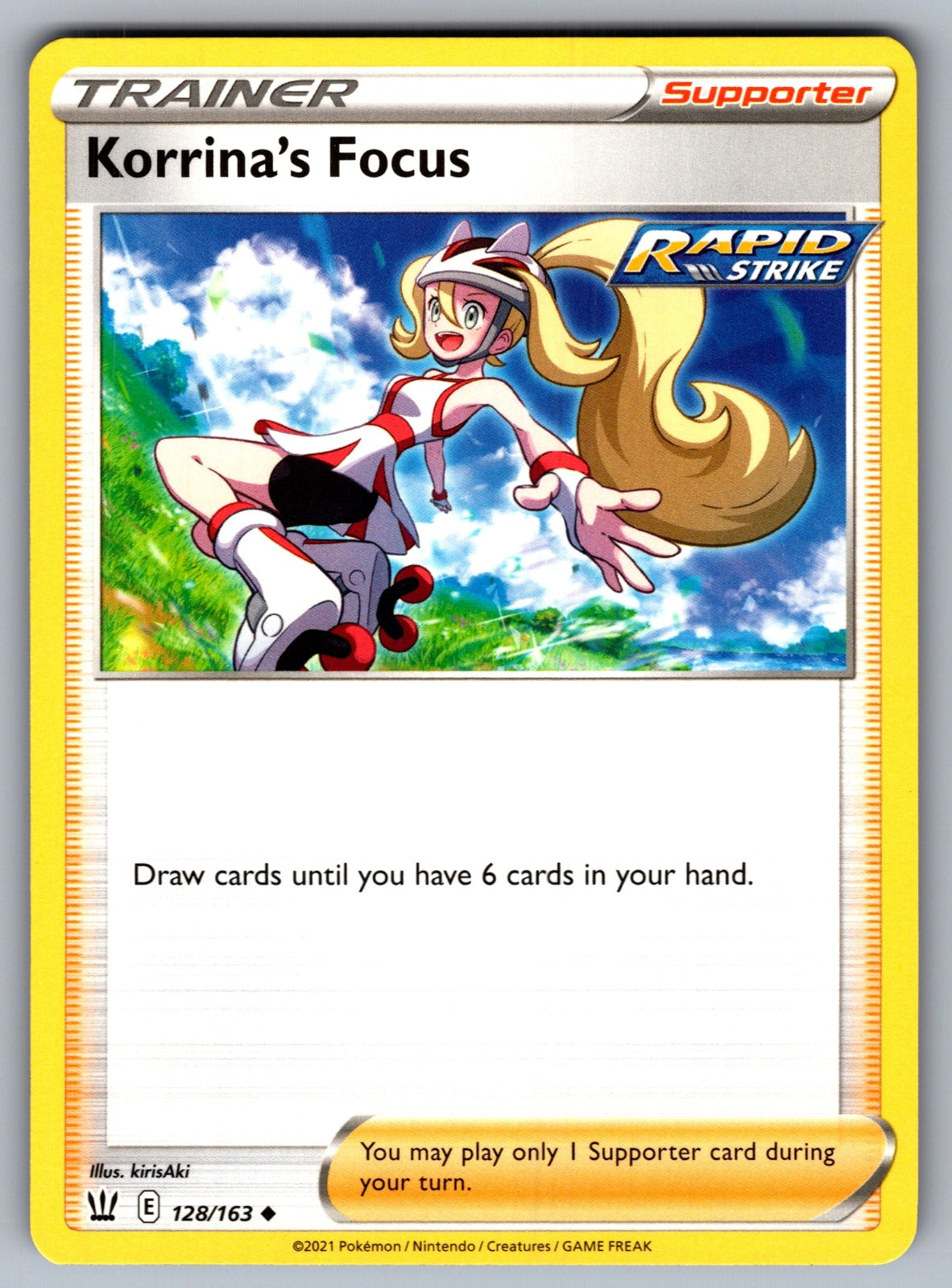Korrina's Focus Uncommon SWSH05: Battle Styles 128/163 NM 2021