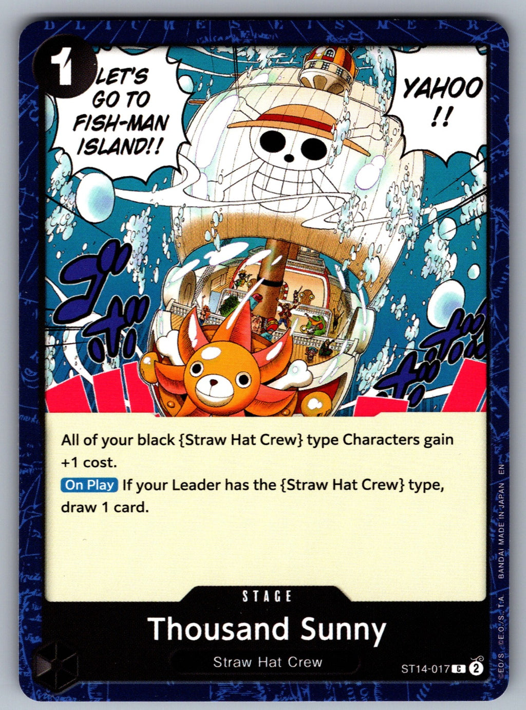 Thousand Sunny C Starter Deck 14: 3D2Y ST14-017 NM 2024