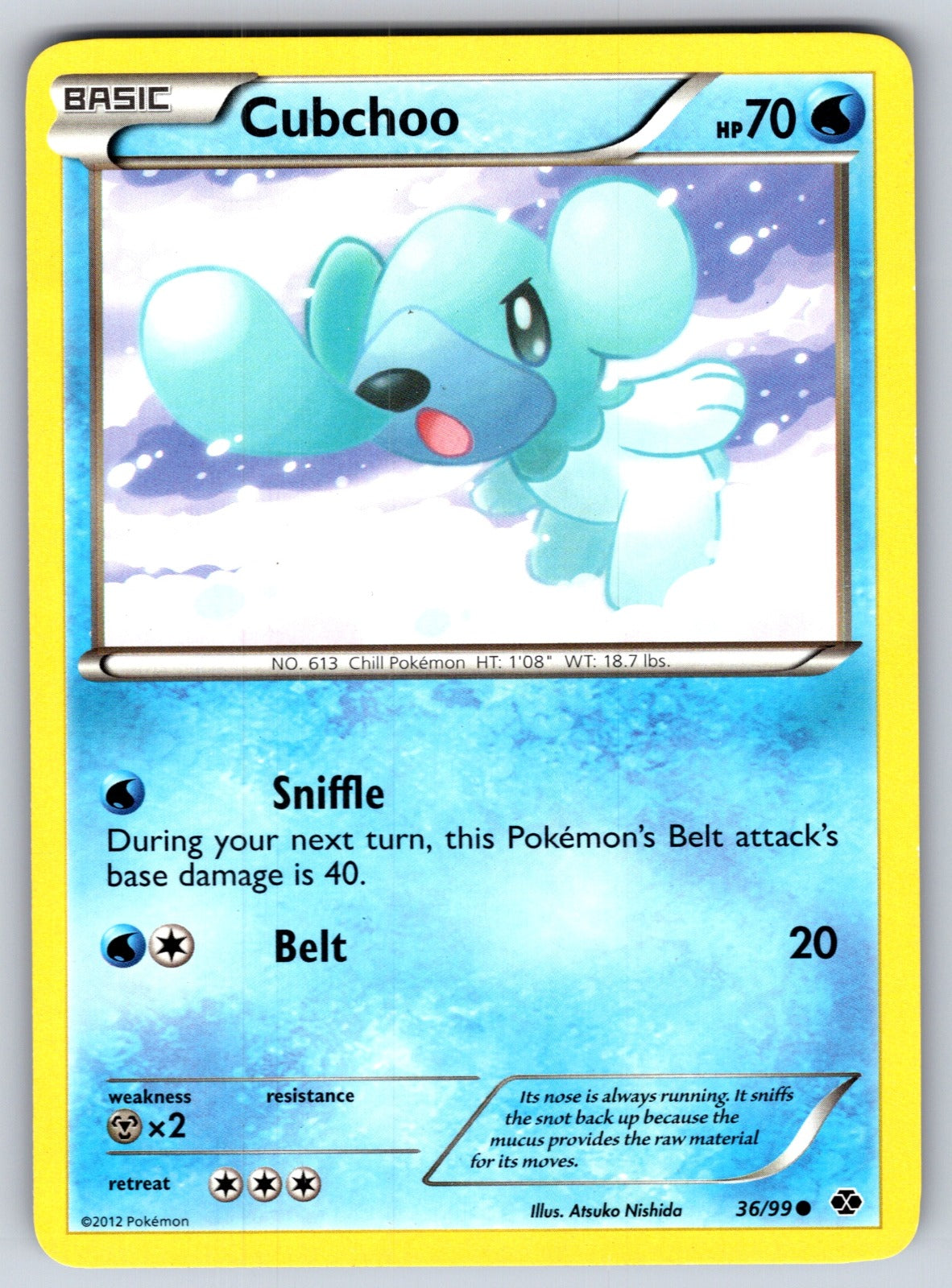 Cubchoo Common Next Destinies 36/99 LP 2012