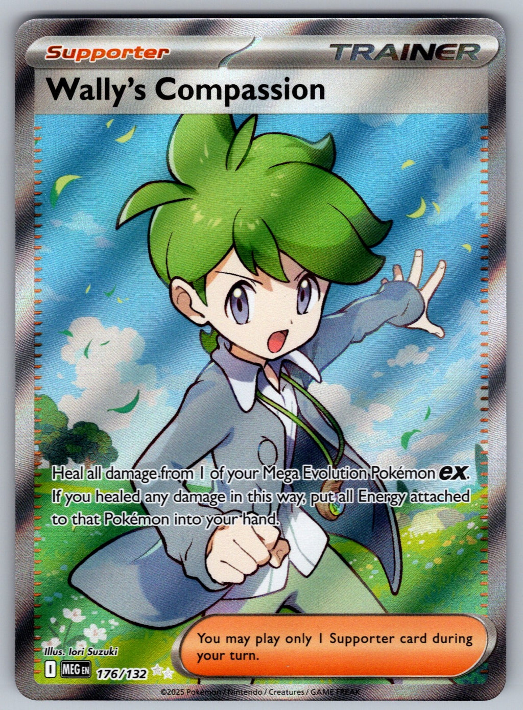Wally's Compassion Holo Ultra Rare ME01: Mega Evolution 176/132 NM 2025