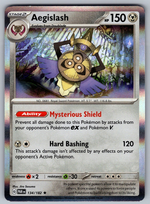 Aegislash Holo Rare SV04: Paradox Rift 134/182 NM 2023