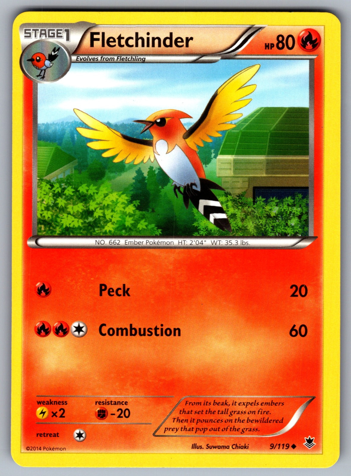 Fletchinder Uncommon XY - Phantom Forces 9/119 LP 2014