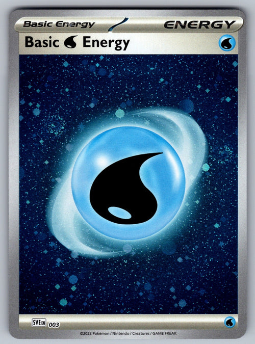Basic Water Energy (Cosmos Holo) Holo Common SVE: Scarlet & Violet Energies 003 