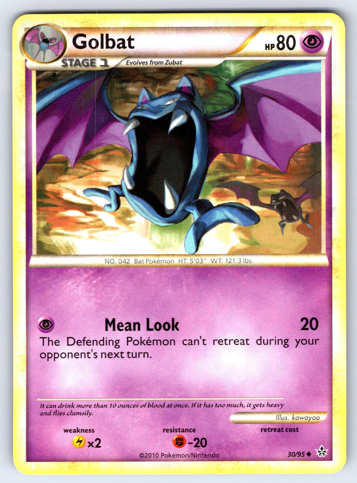 Golbat Uncommon Unleashed 30/95 LP 2010
