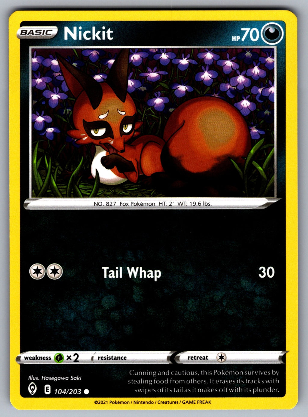 Nickit Common SWSH07: Evolving Skies 104/203 NM 2021