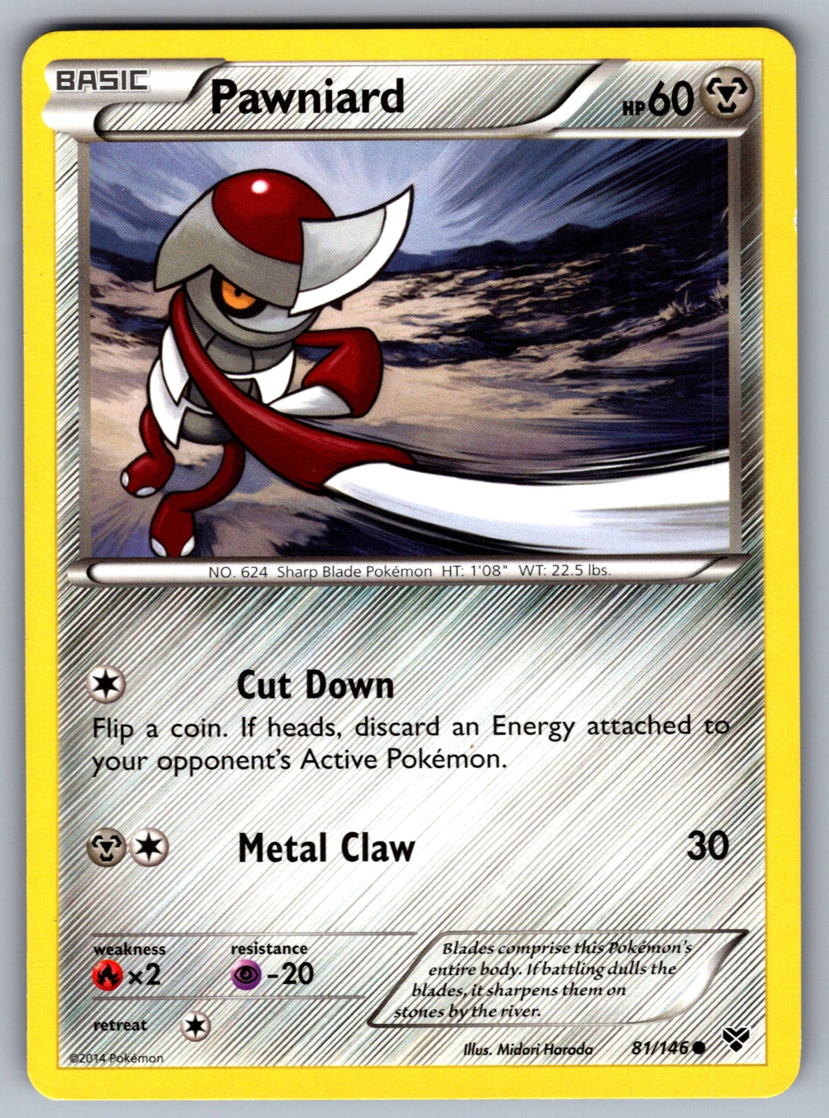 Pawniard Common XY Base Set 81/146 LP 2014