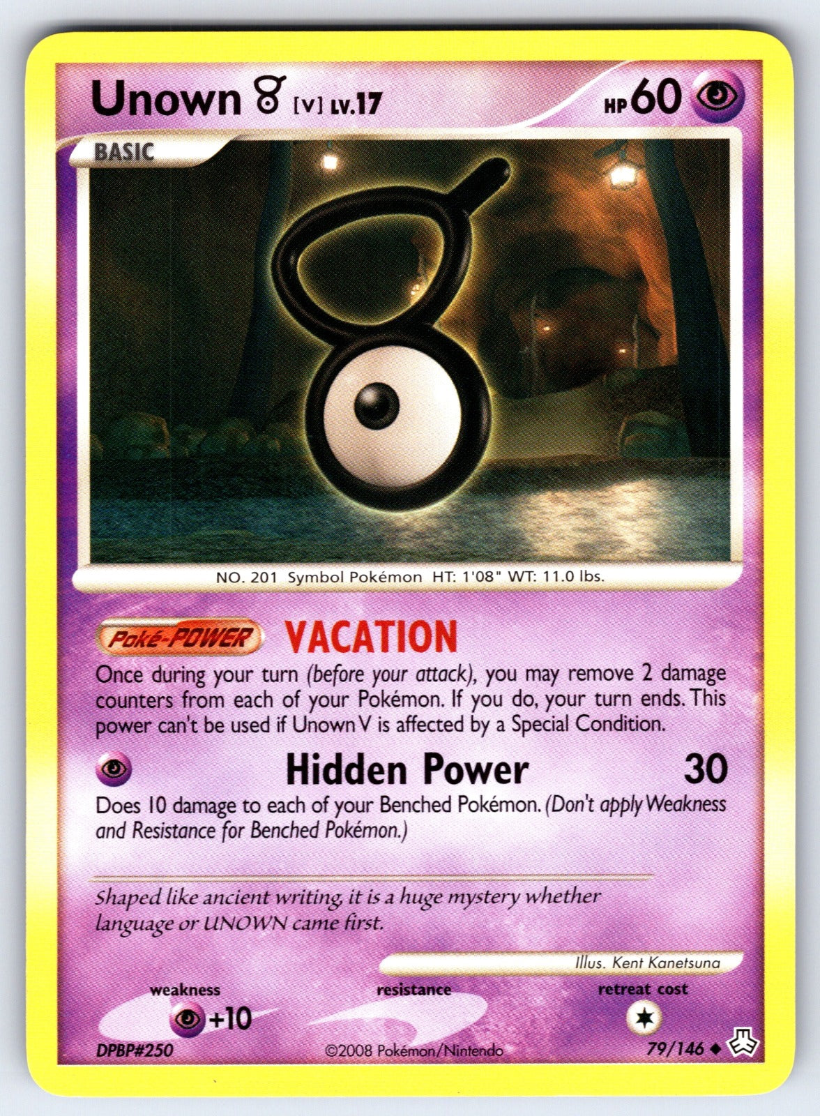 Unown (V) Uncommon Legends Awakened 79/146 LP 2008
