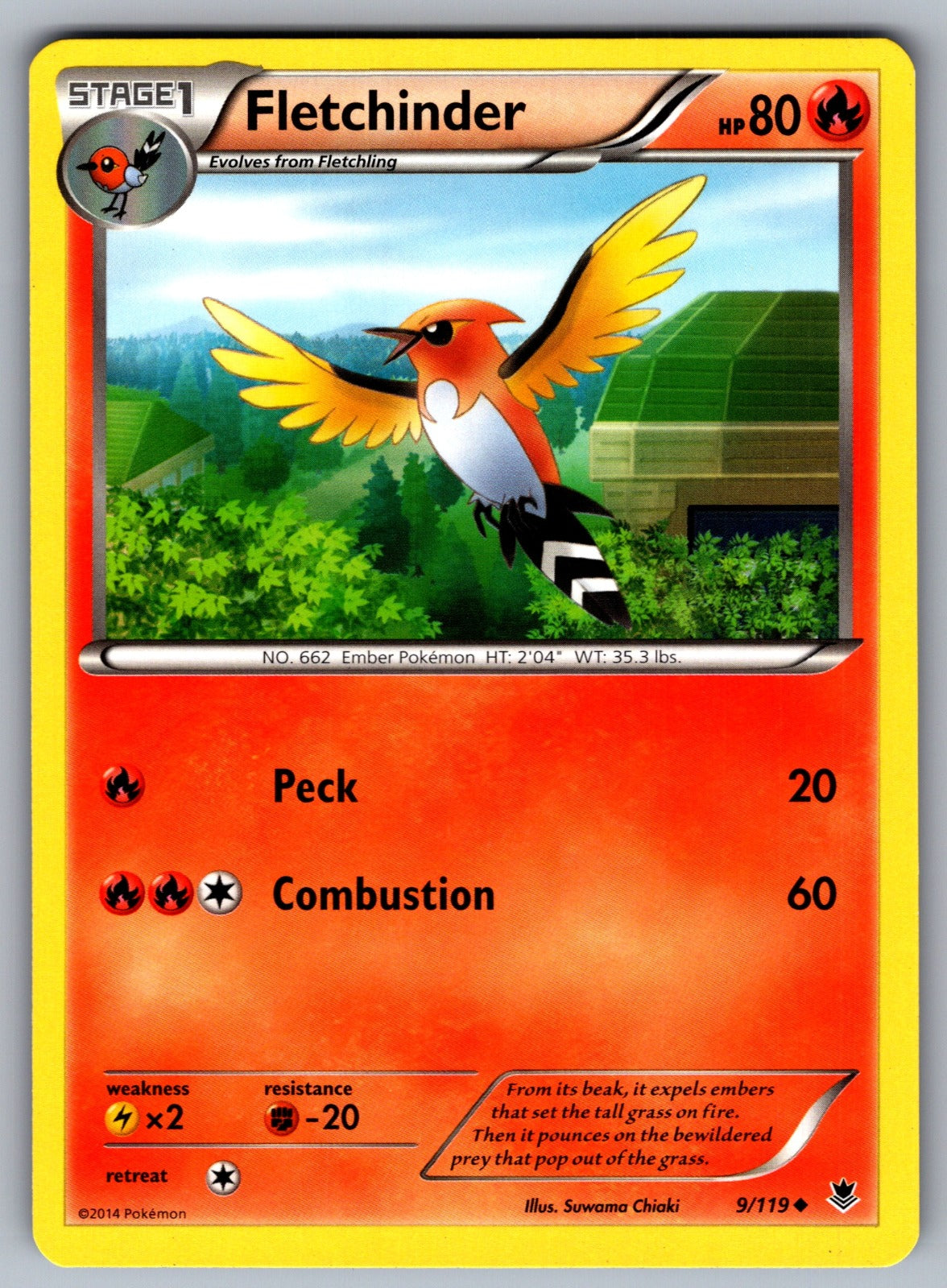 Fletchinder Uncommon XY - Phantom Forces 9/119 LP 2014