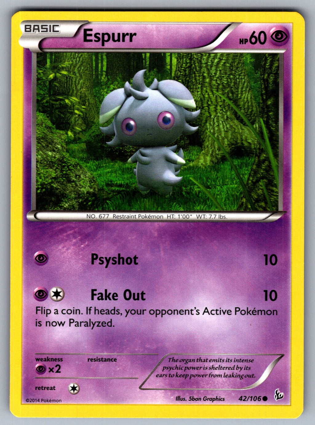 Espurr Common XY - Flashfire 42/106 LP 2014