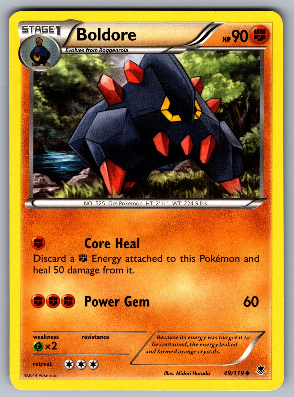 Boldore Uncommon XY - Phantom Forces 49/119 LP 2014