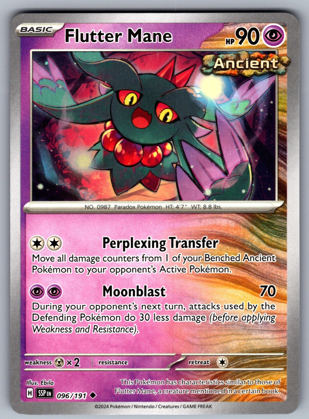 Flutter Mane Uncommon SV08: Surging Sparks 096/191 NM 2024