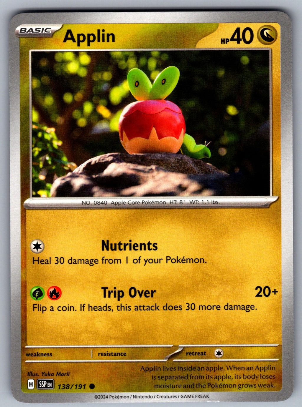 Applin Common SV08: Surging Sparks 138/191 NM 2024
