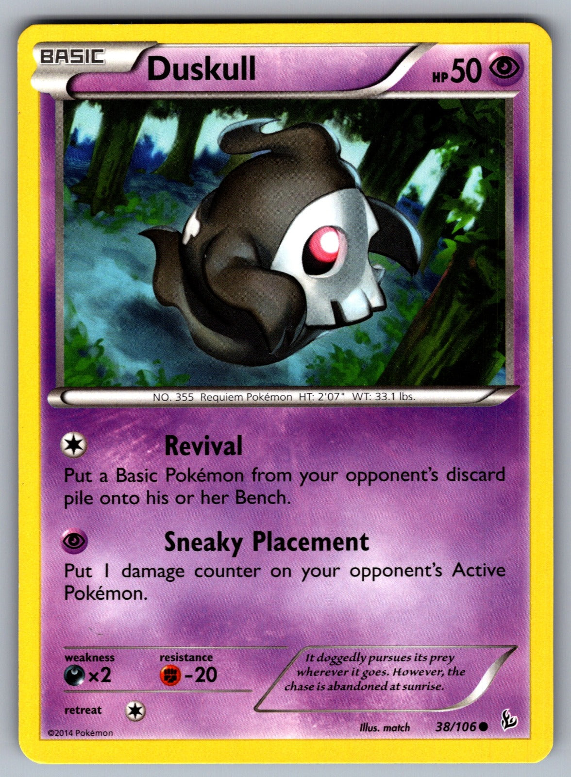 Duskull Common XY - Flashfire 38/106 LP 2014