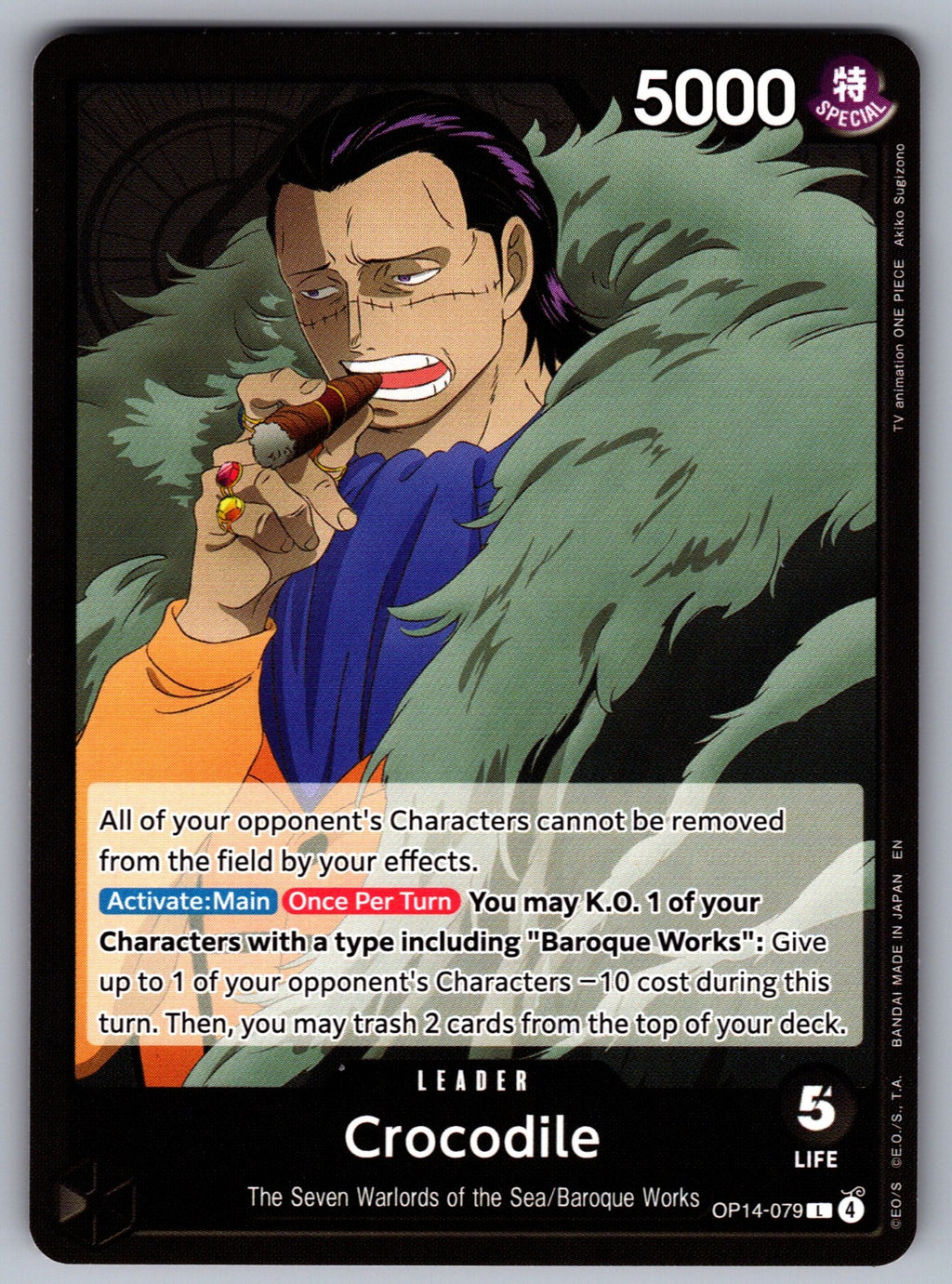 Crocodile L The Azure Sea's Seven OP14-079 NM 2026