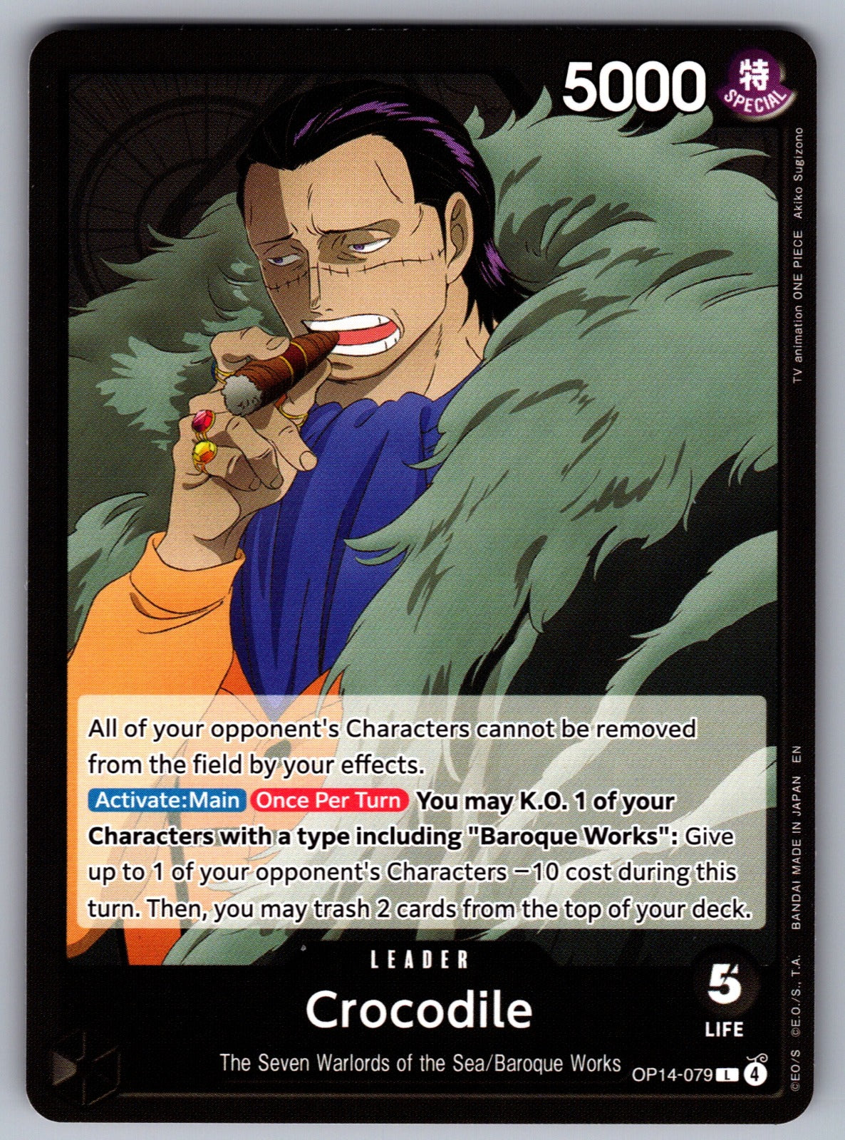 Crocodile L The Azure Sea's Seven OP14-079 NM 2026