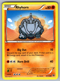 Rhyhorn Common XY Base Set 60/146 LP 2014
