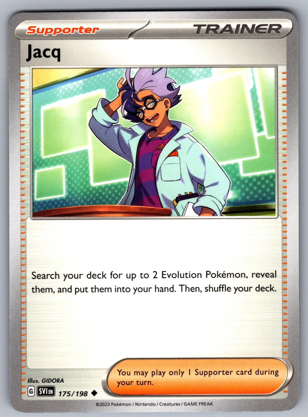 Jacq Uncommon SV01: Scarlet & Violet Base Set 175/198 NM 2023
