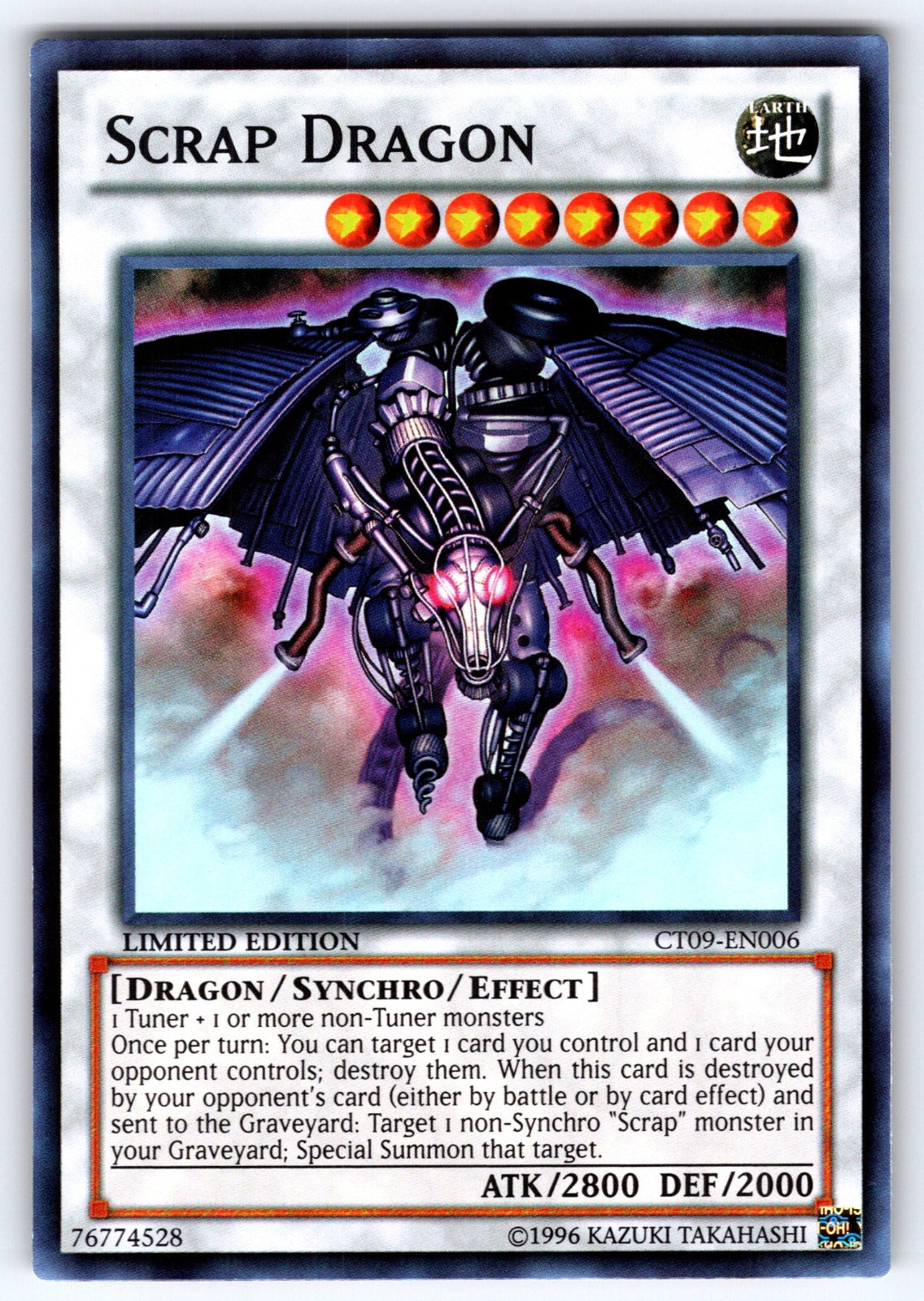 Scrap Dragon Limited Super Rare 2012 Collectors Tin CT09-EN006 NM 2012