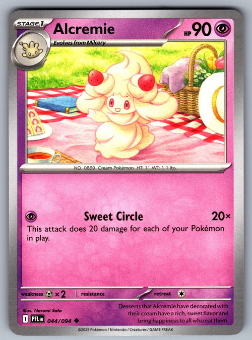 Alcremie Uncommon ME02: Phantasmal Flames 044/094 NM 2025