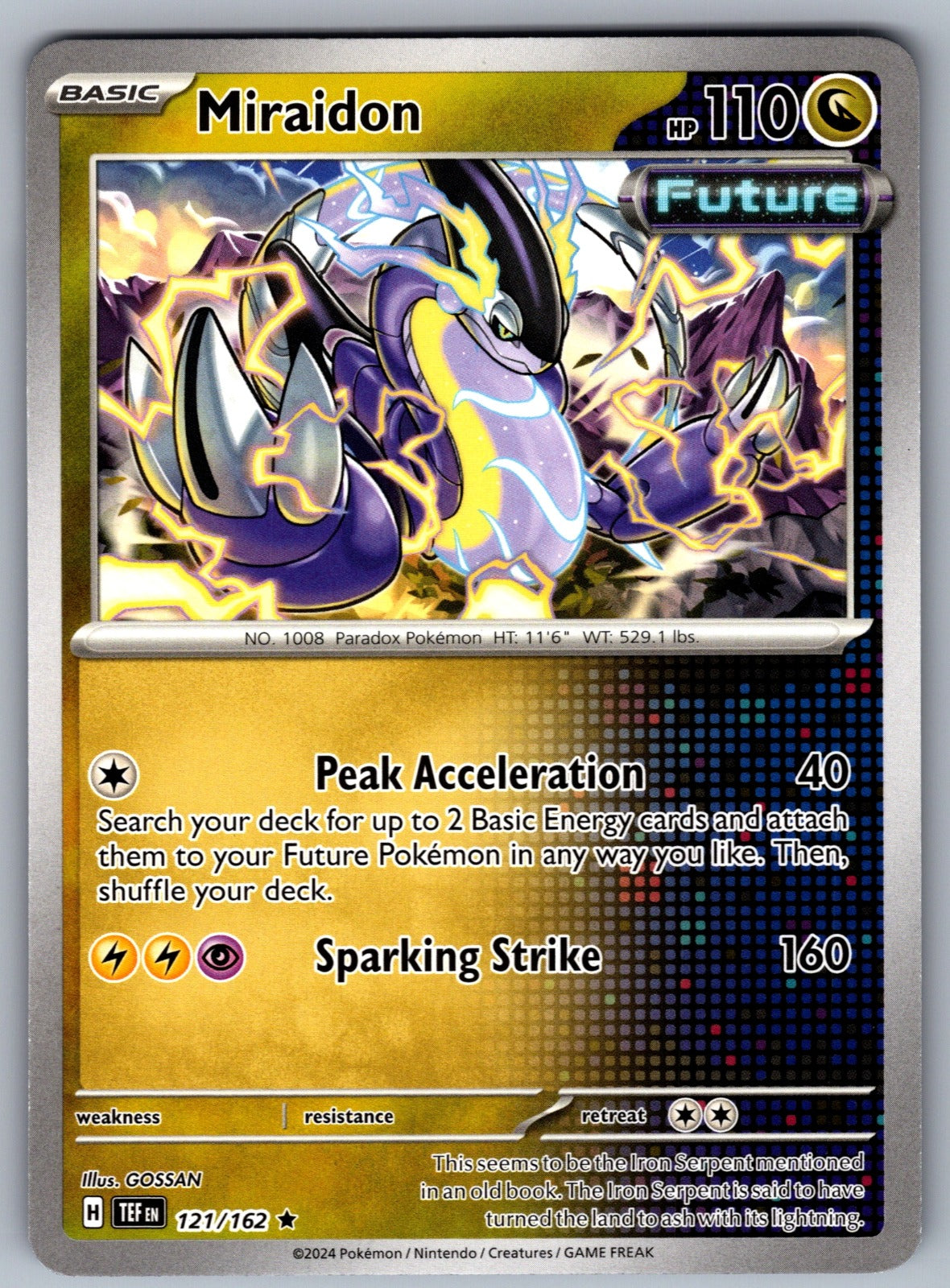Miraidon Rare Deck Exclusives 121/162 NM 2016