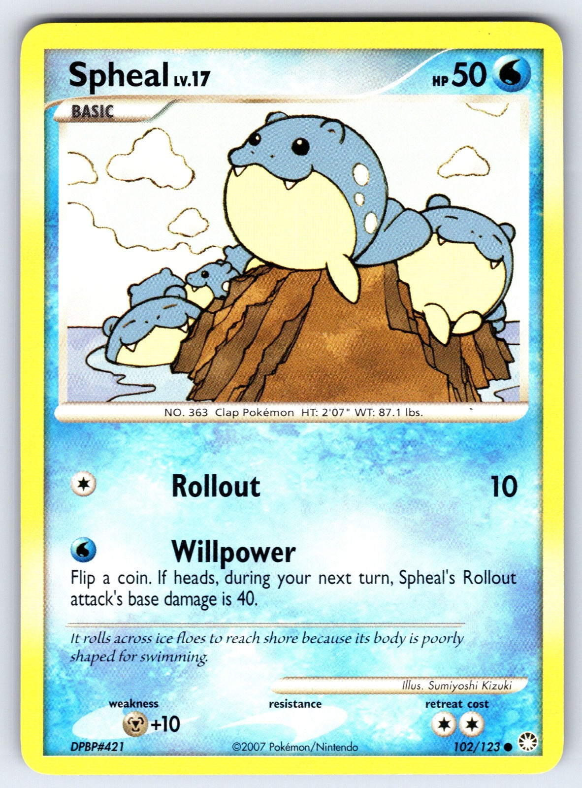Spheal Common Mysterious Treasures 102/123 LP 2007