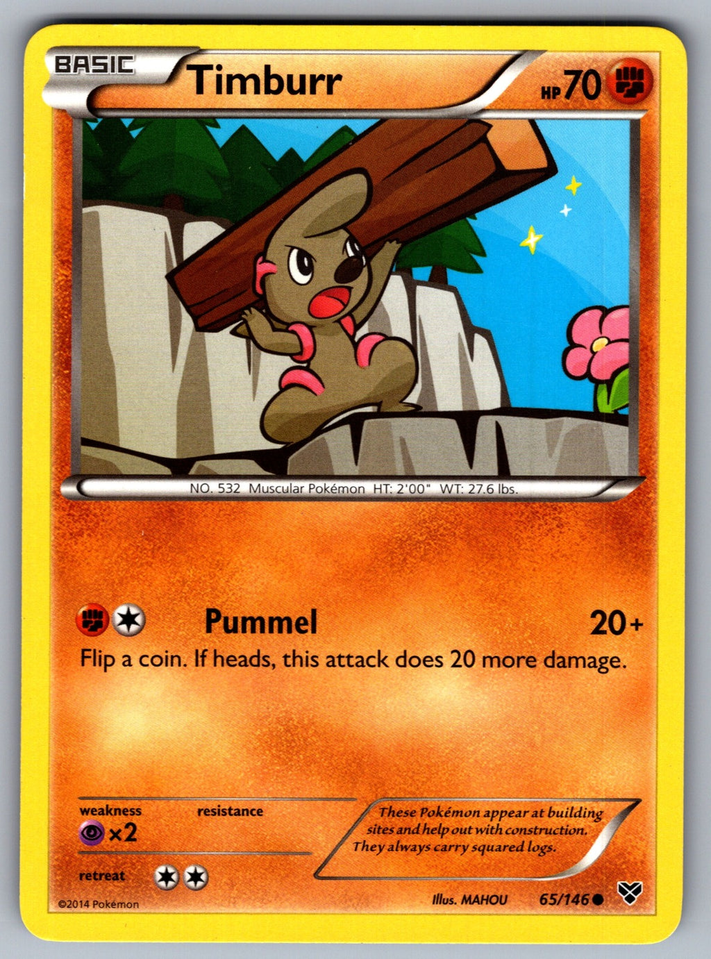 Timburr Common XY Base Set 65/146 LP 2014
