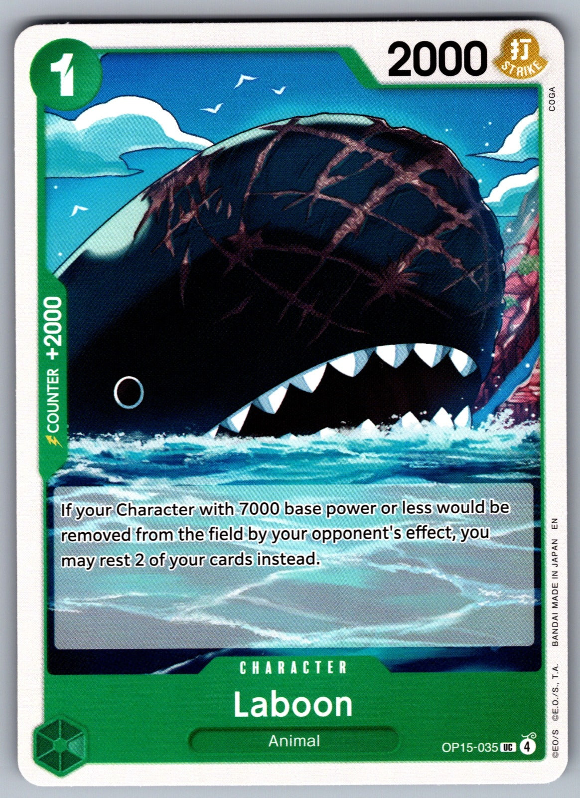 Laboon UC Adventure on Kami's Island OP15-035 NM 2026