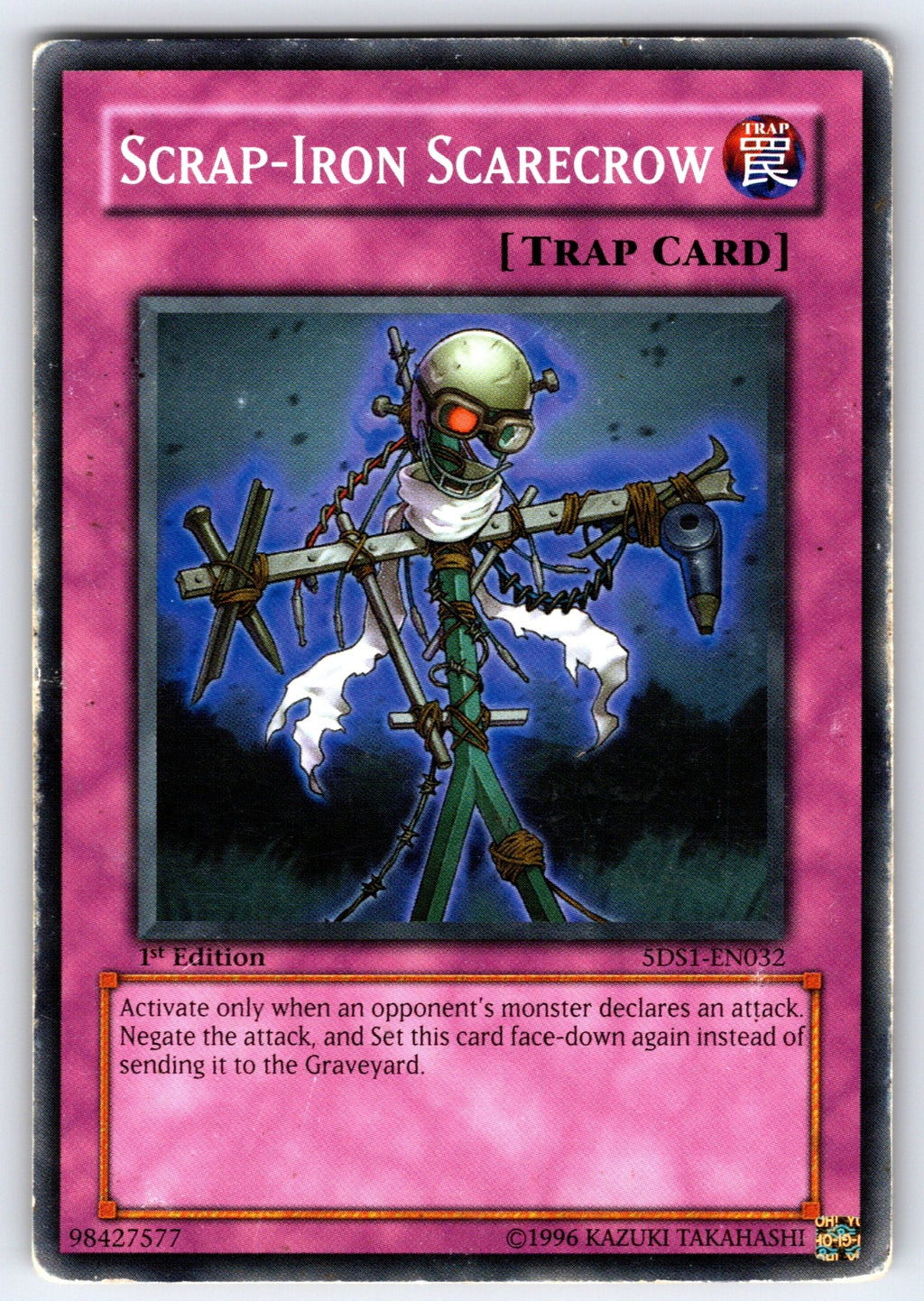Scrap-Iron Scarecrow 1st Edition Common 5D's 2008 Starter Deck 5DS1-EN032 HP 200