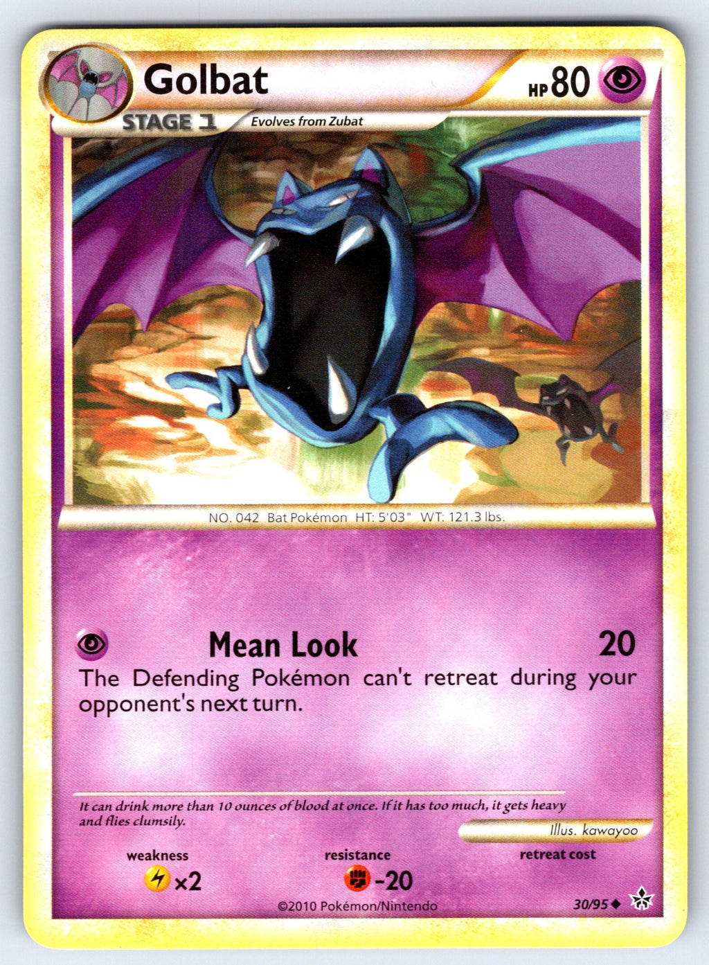 Golbat Uncommon Unleashed 30/95 LP 2010