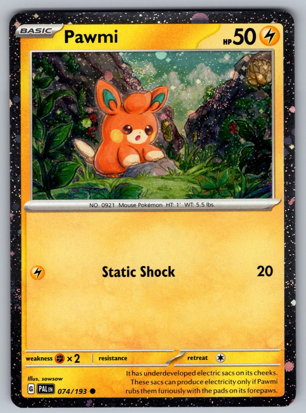 Pawmi Common SV02: Paldea Evolved 074/193 NM 2023