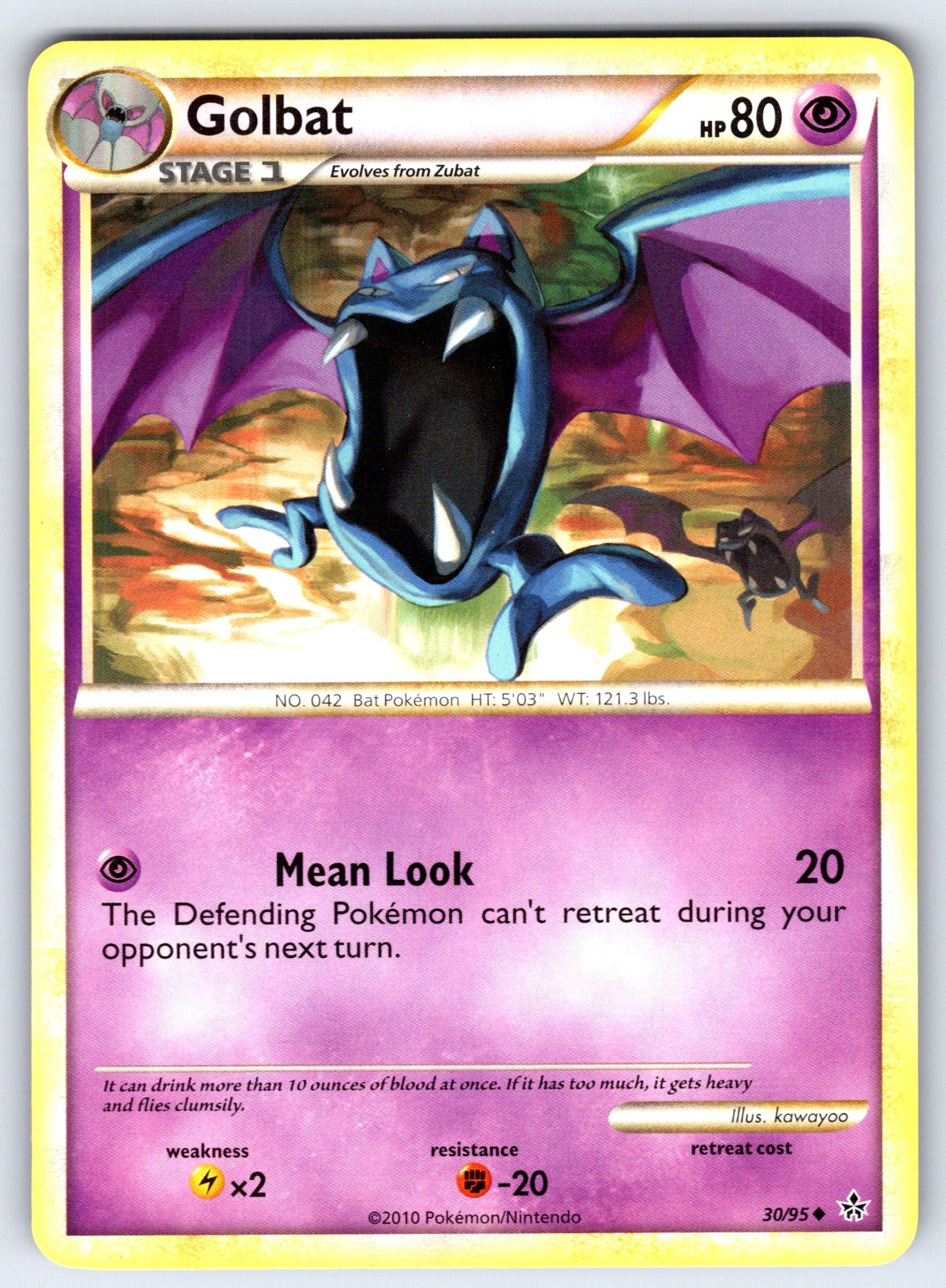 Golbat Uncommon Unleashed 30/95 LP 2010