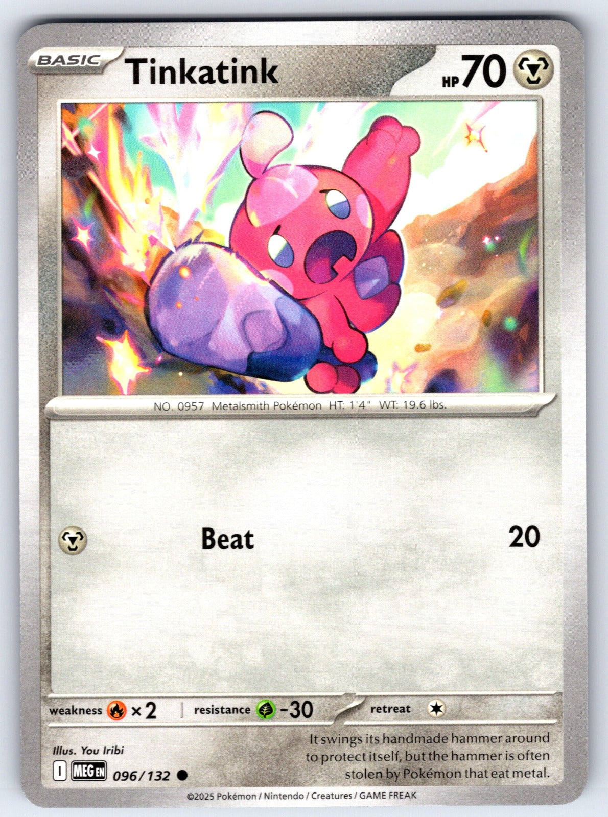 Tinkatink Common ME01: Mega Evolution 096/132 NM 2025