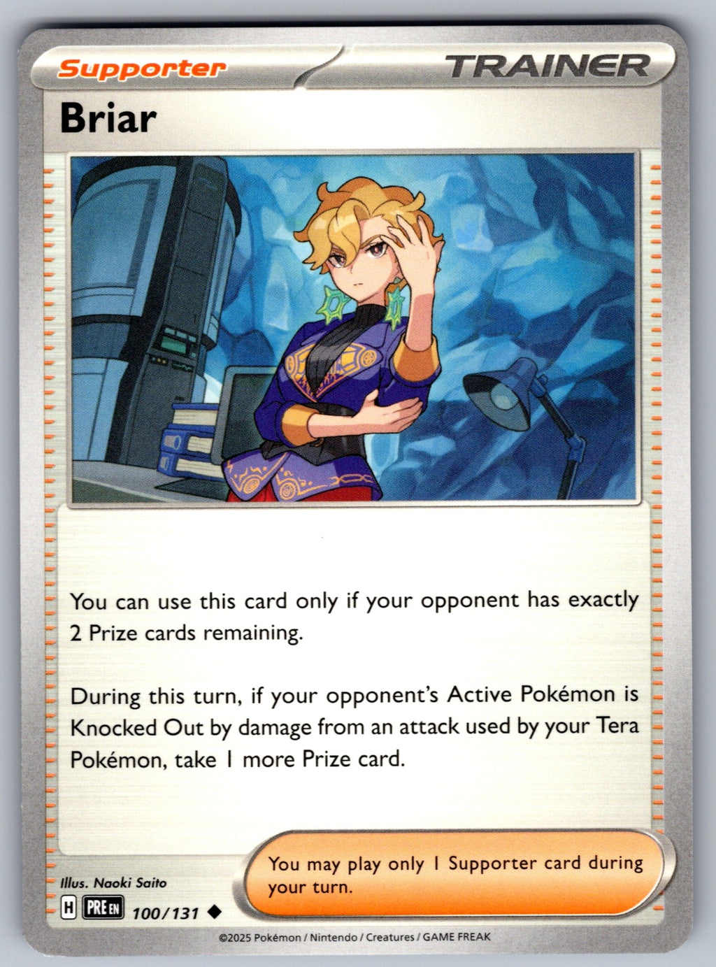 Briar Uncommon SV: Prismatic Evolutions 100/131 NM 2025