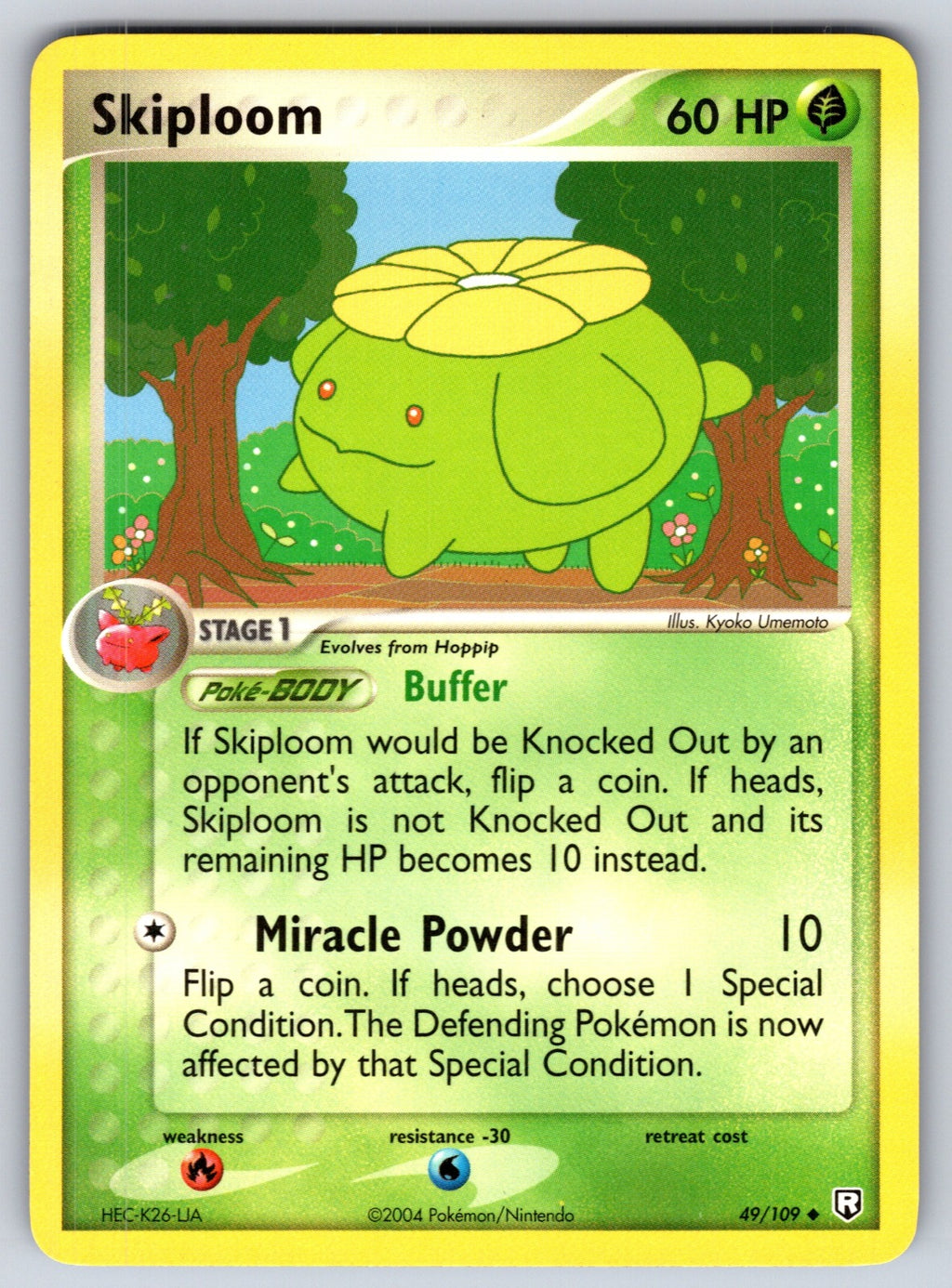 Skiploom Uncommon Team Rocket Returns 49/109 LP 2004