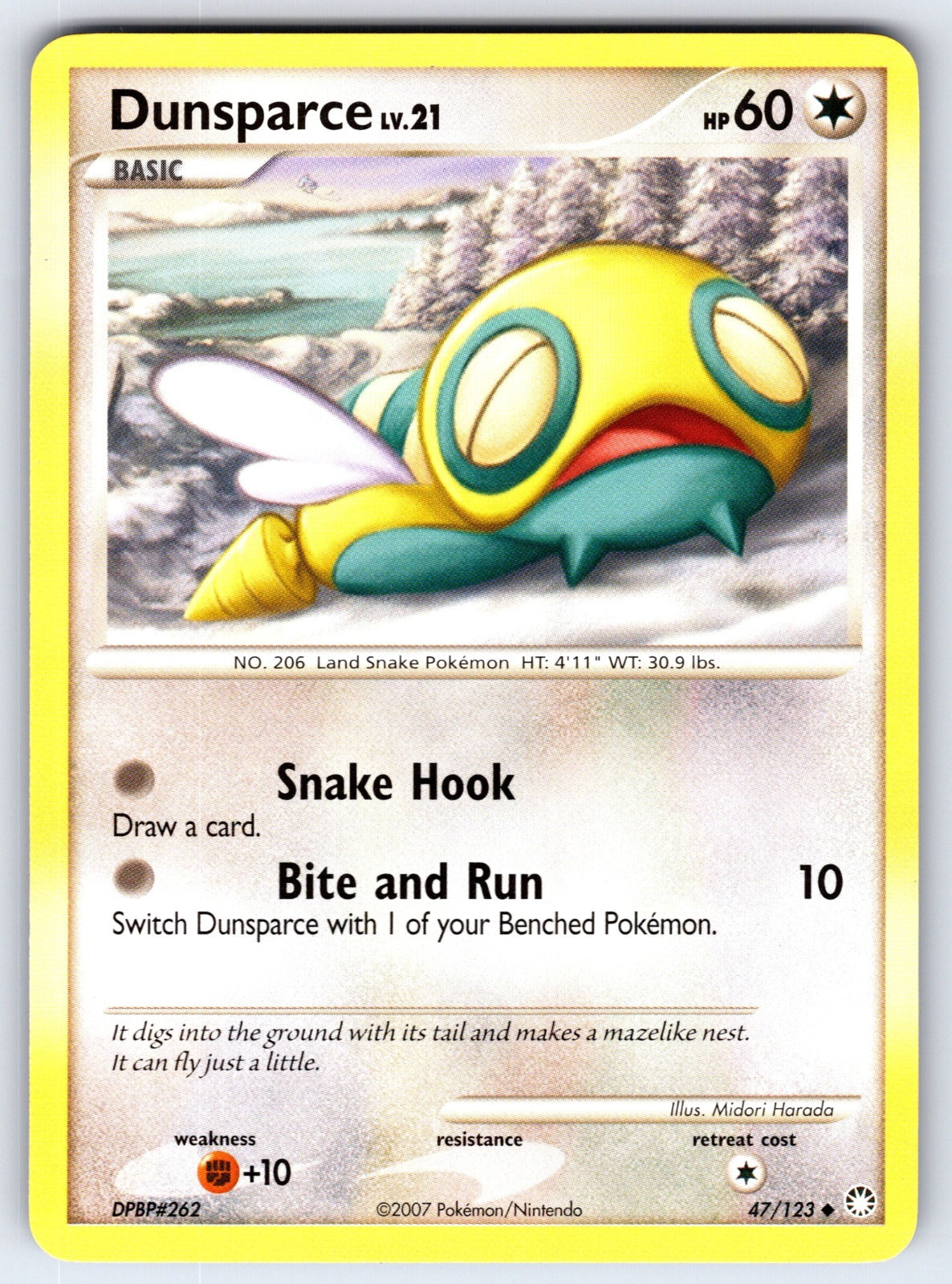 Dunsparce Uncommon Mysterious Treasures 47/123 LP 2007