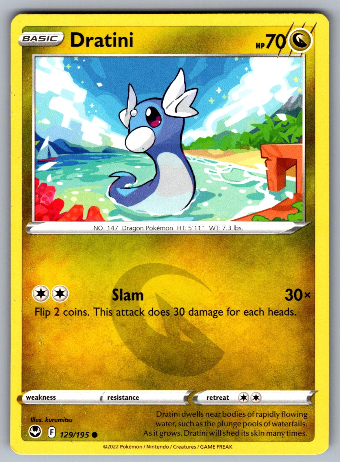 Dratini Common SWSH12: Silver Tempest 129/195 NM 2022