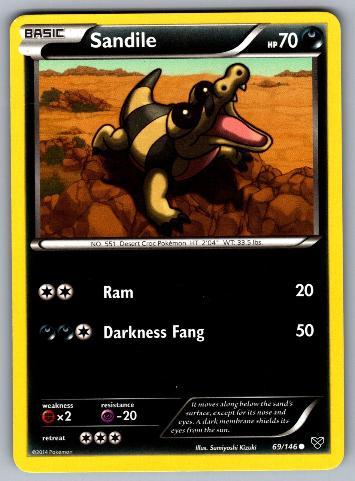 Sandile Common XY Base Set 69/146 LP 2014