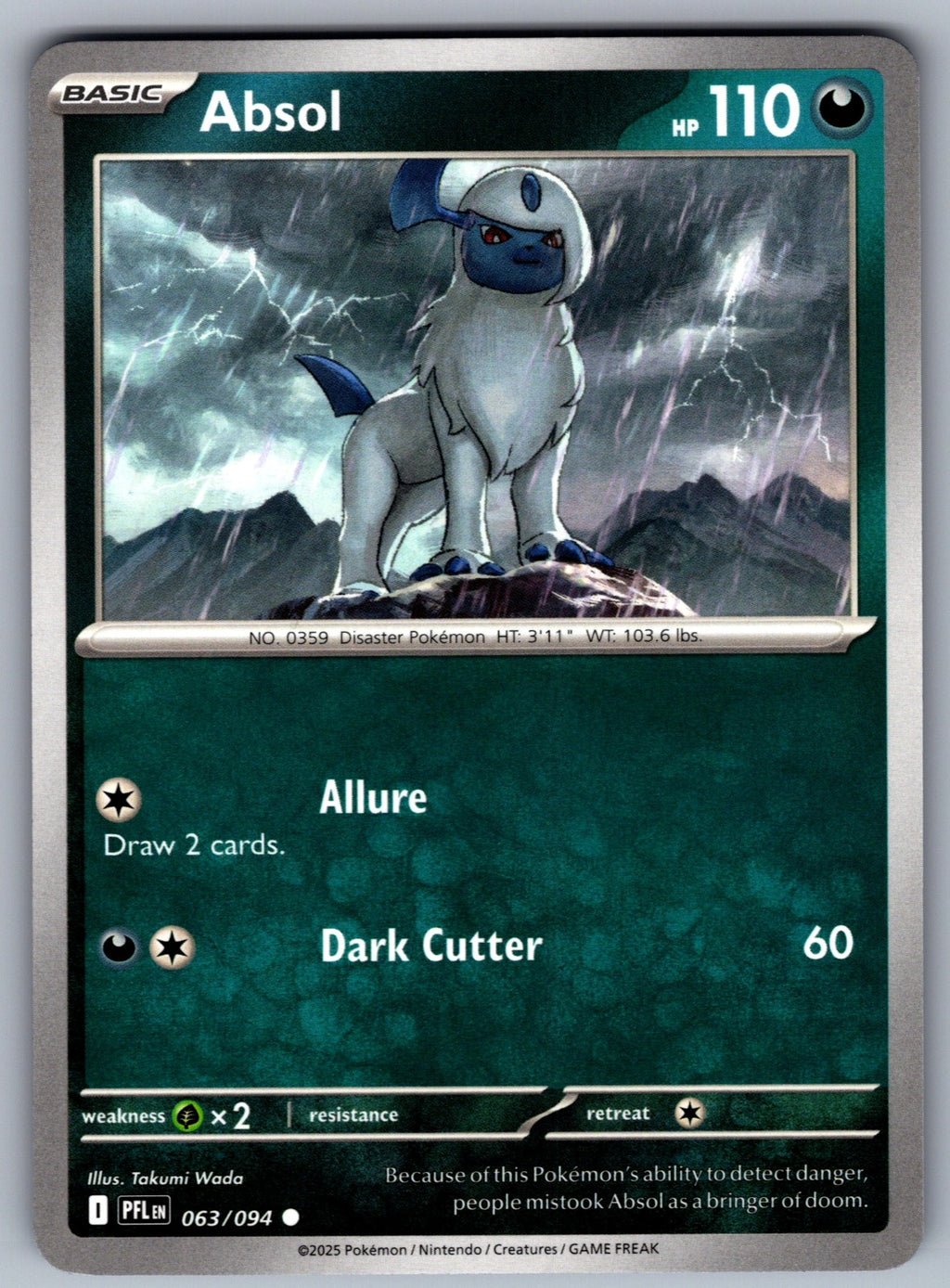 Absol Common ME02: Phantasmal Flames 063/094 NM 2025