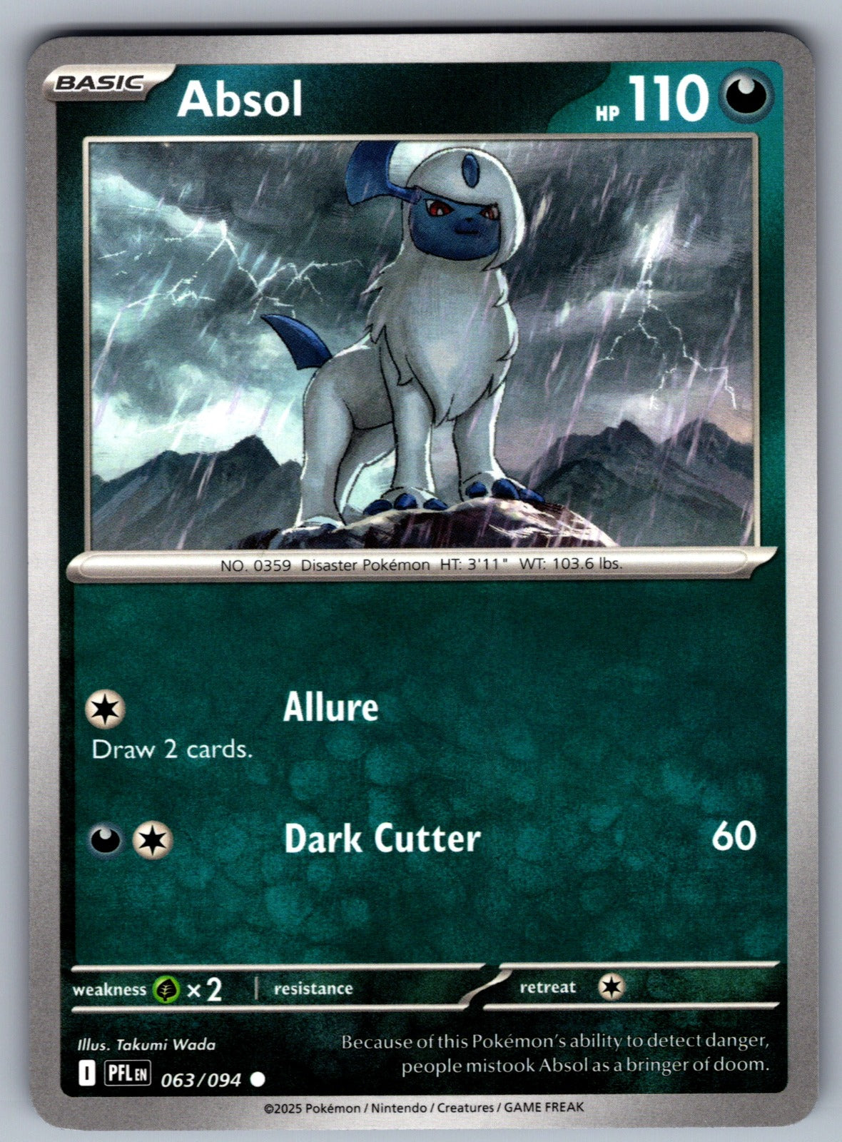 Absol Common ME02: Phantasmal Flames 063/094 NM 2025