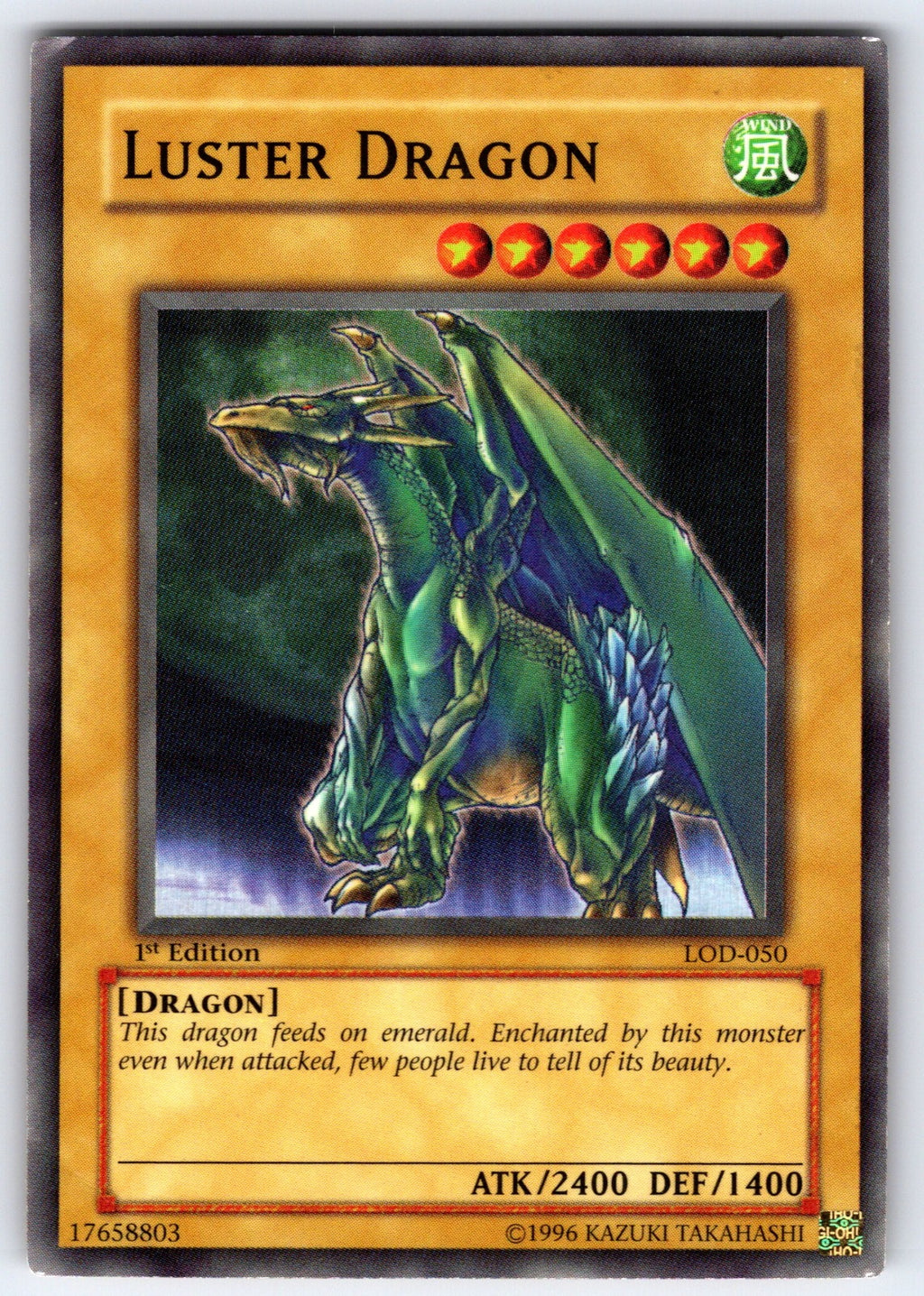 Luster Dragon 1st Edition Super Rare Legacy of Darkness LOD-050 LP 2017