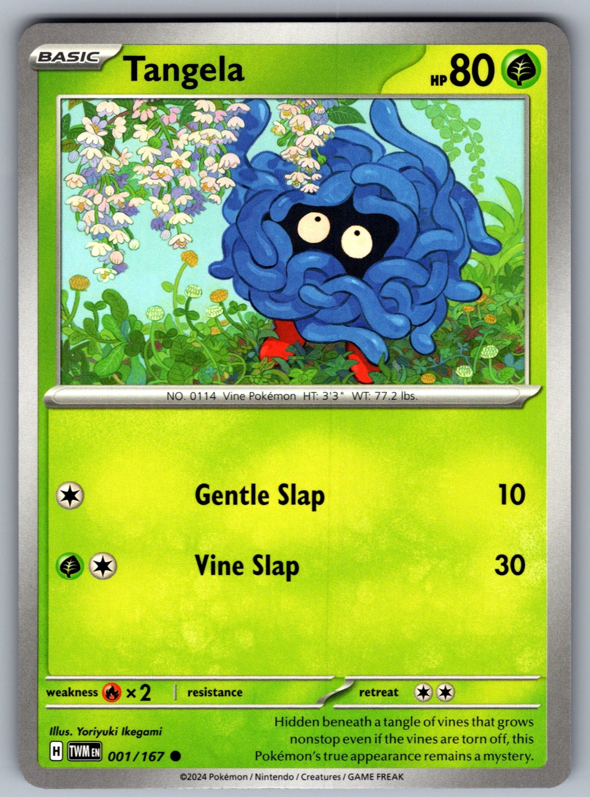 Tangela Common SV06: Twilight Masquerade 001/167 NM 2024