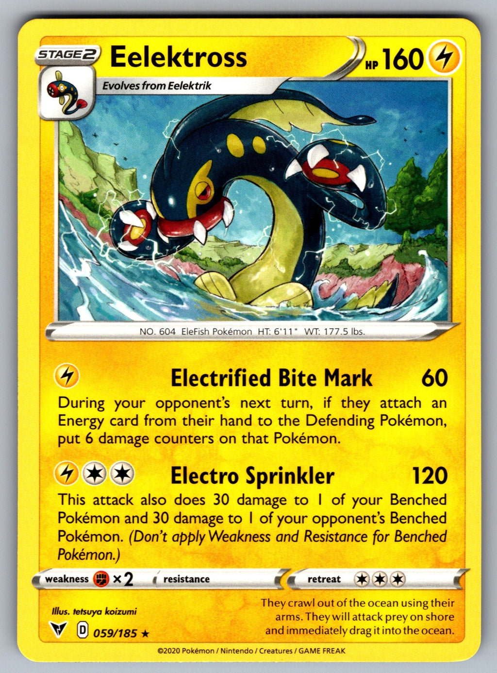 Eelektross Rare SWSH04: Vivid Voltage 059/185 NM 2020